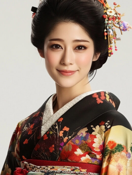 sref0 着物美人 白背景