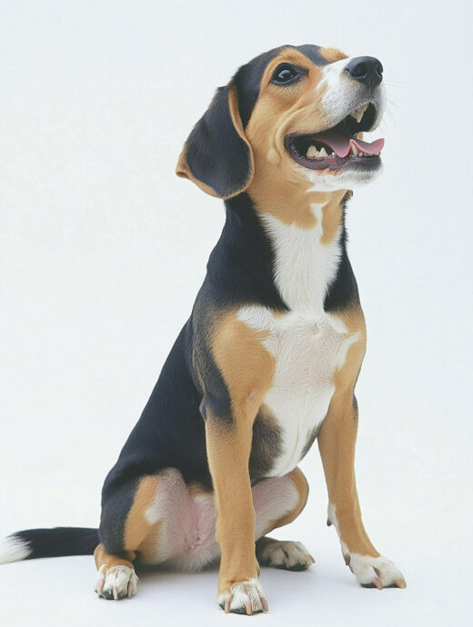 sref6 ビーグル成犬 白背景