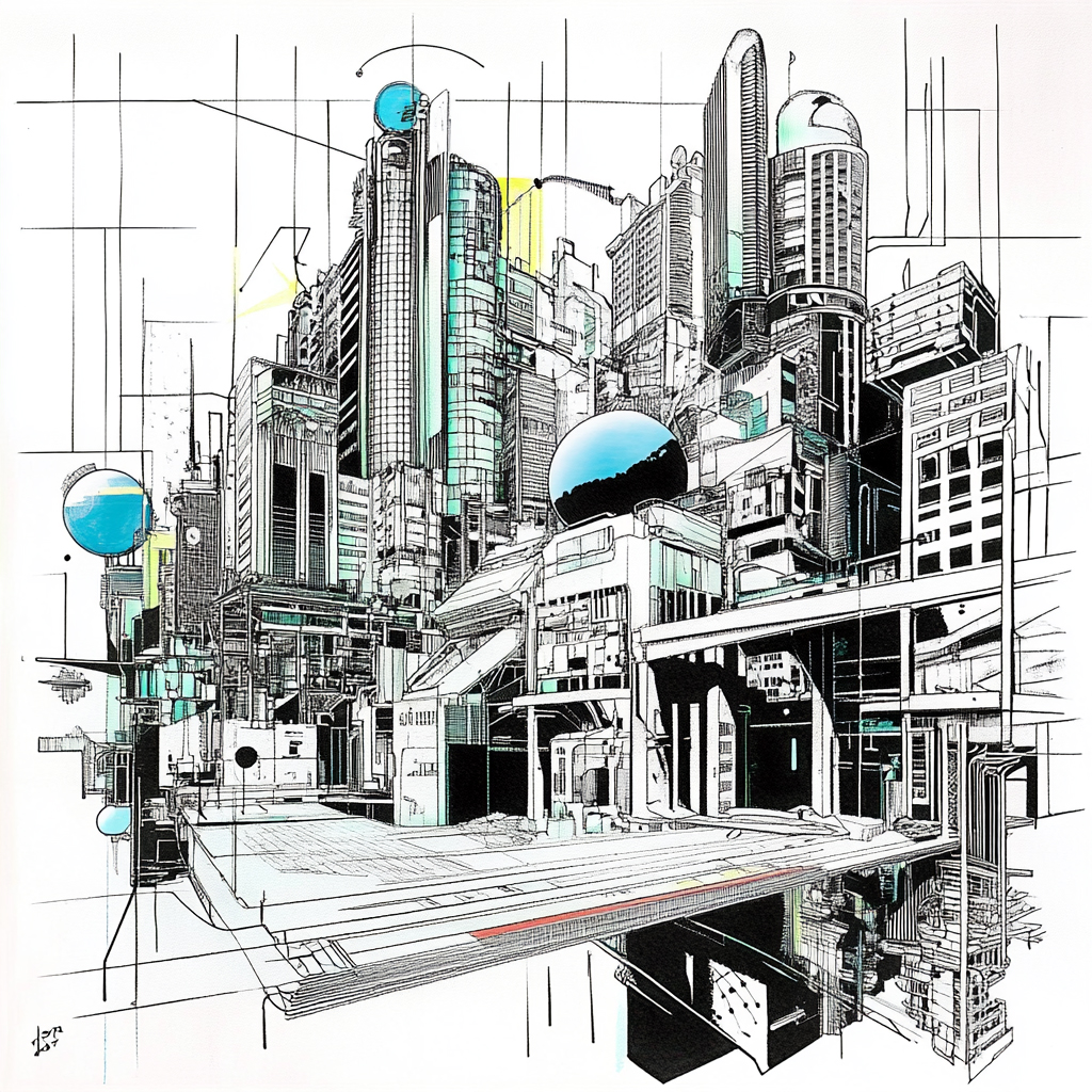 sref 206 | a city