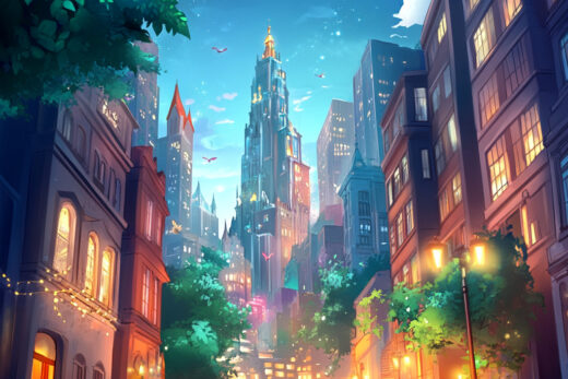 sref 225 | a city