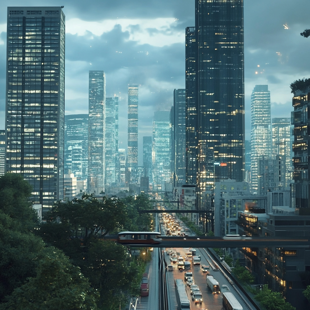 sref 243 | a city