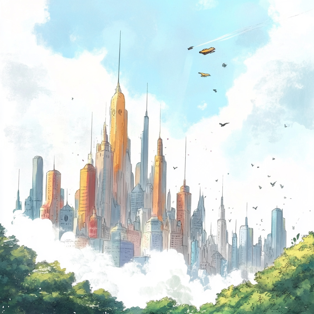 sref 254 | a city