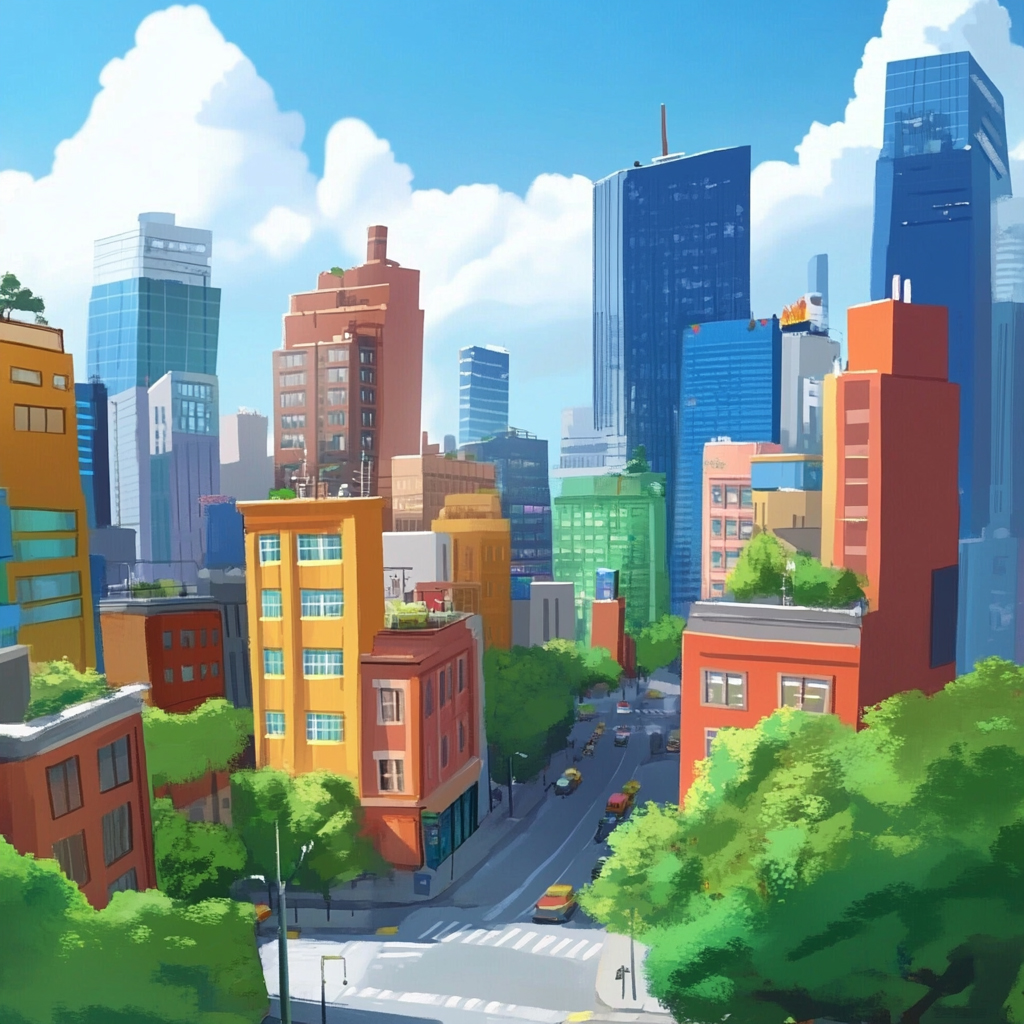 sref 306 | a city