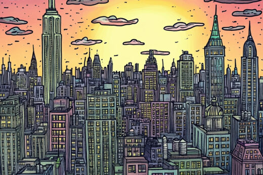 sref 310 | a city