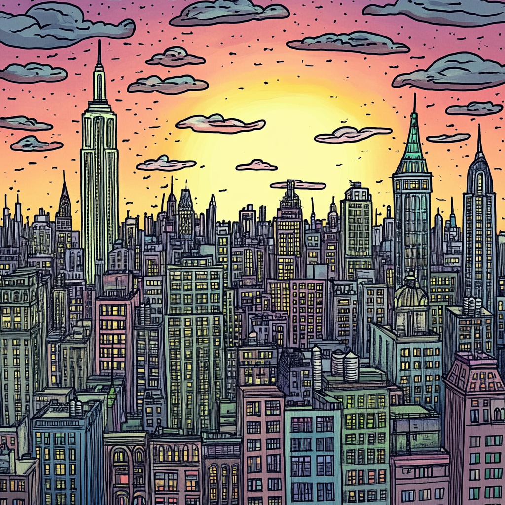 sref 310 | a city