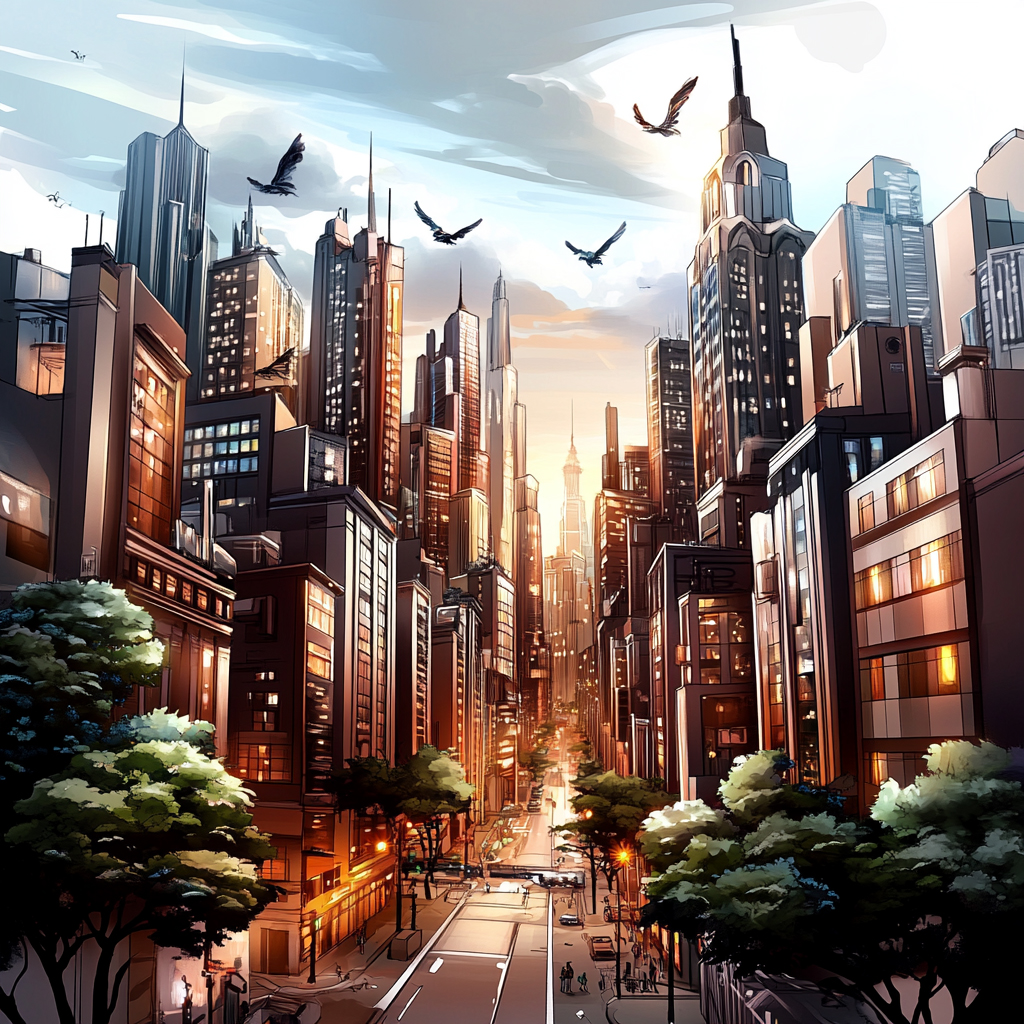 sref 312 | a city
