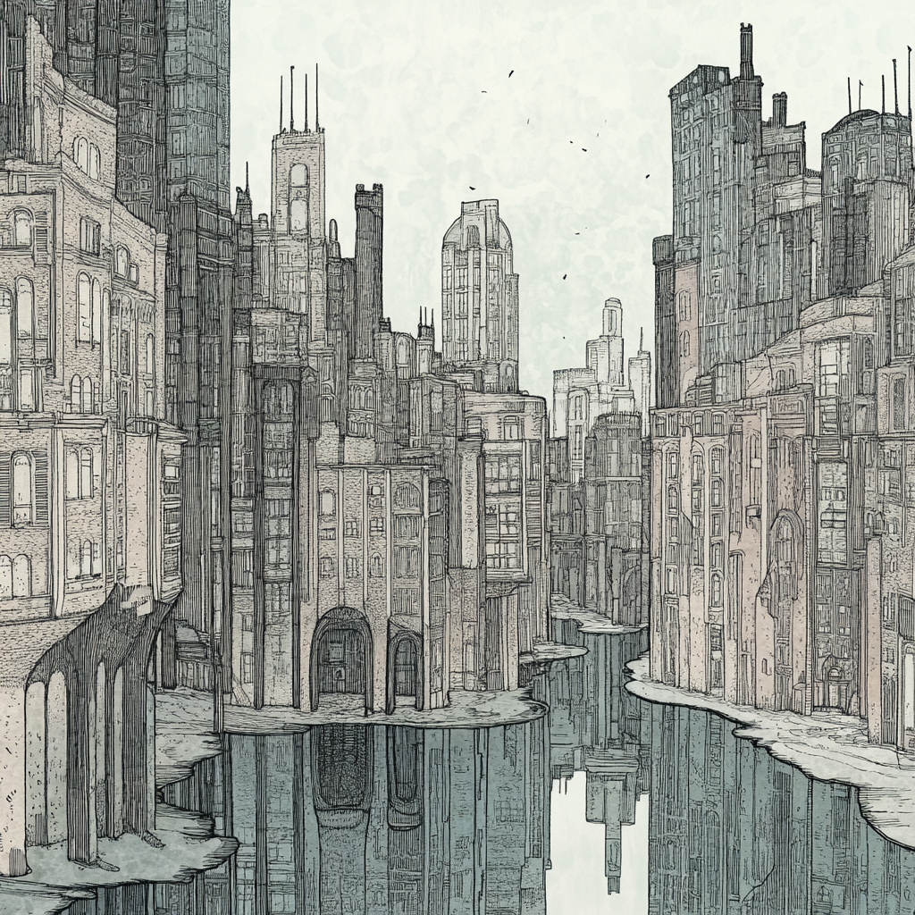 sref 315 | a city