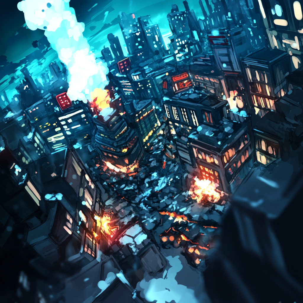 sref 327 | a city