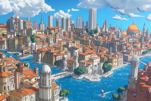 sref 333 | a city