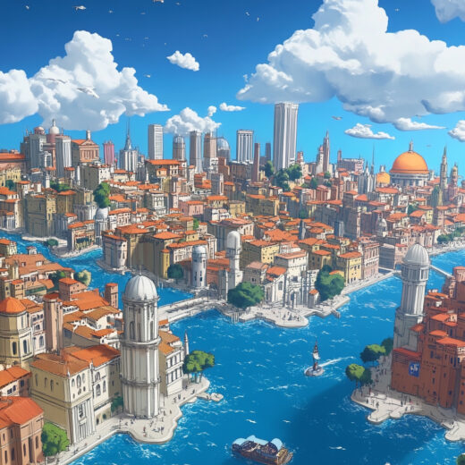 sref 333 | a city