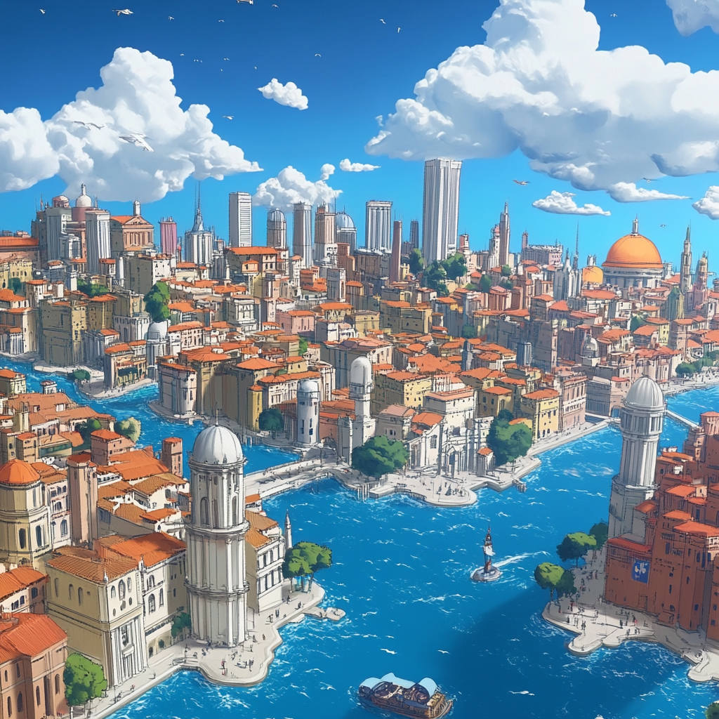 sref 333 | a city
