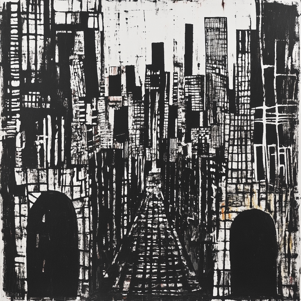 sref 384 | a city