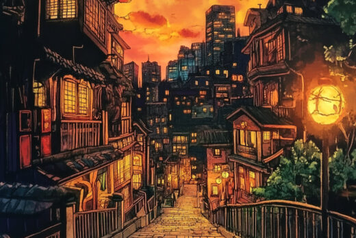 sref 417 | a city