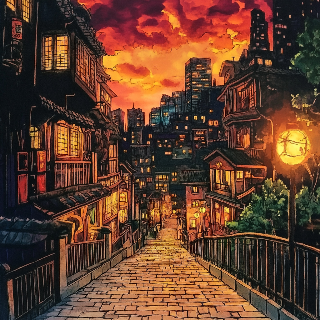 sref 417 | a city