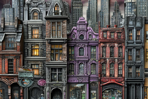 sref 450 | a city