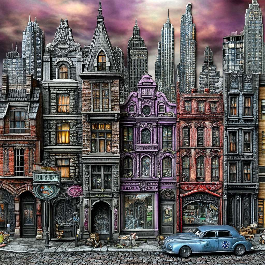 sref 450 | a city