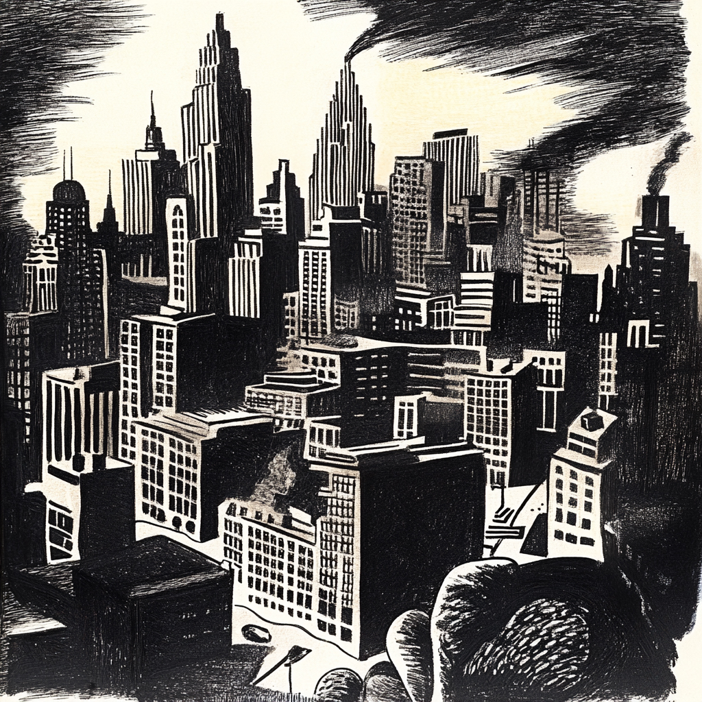 sref 466 | a city
