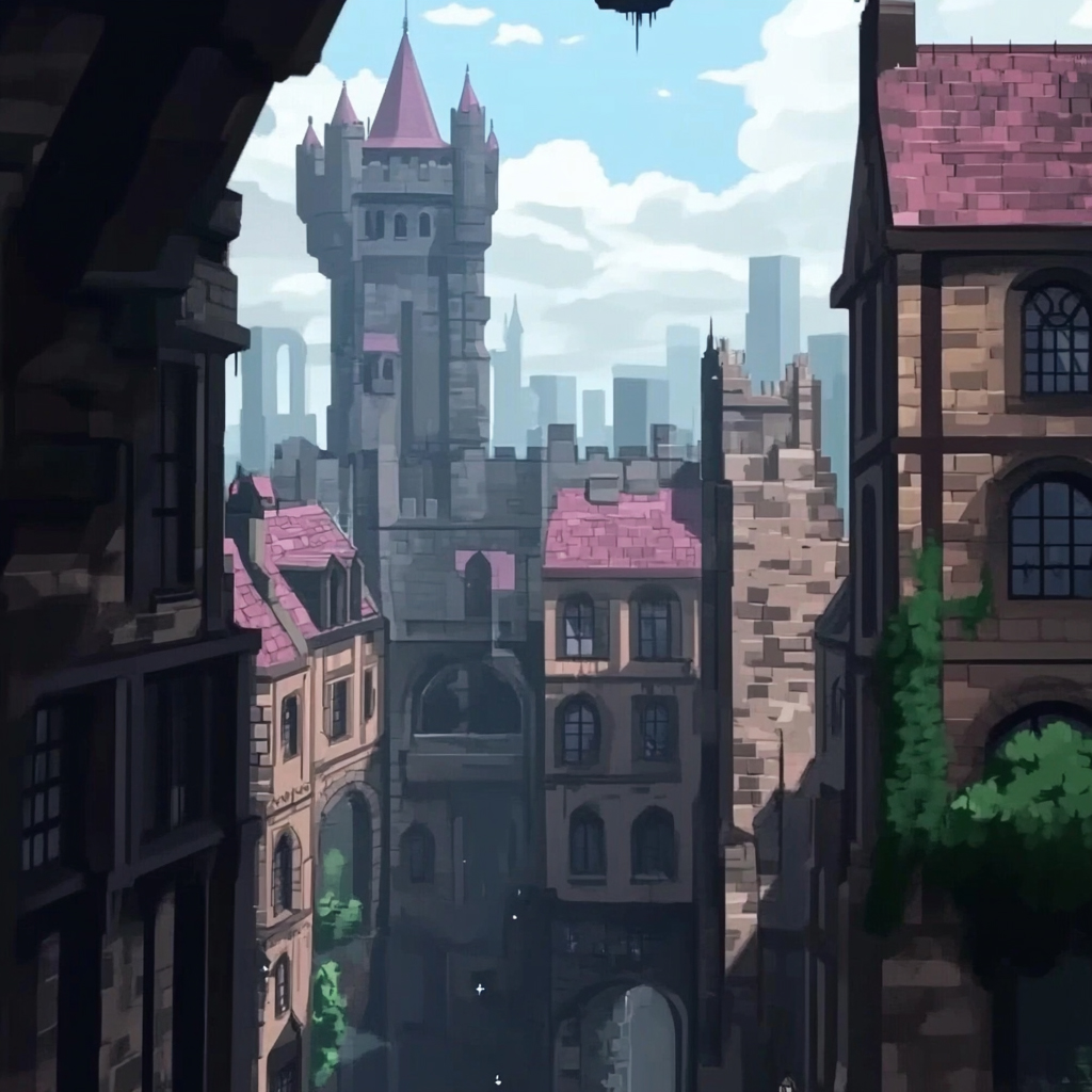 sref 489 | a city