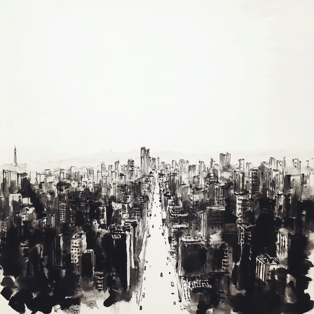sref 518 | a city