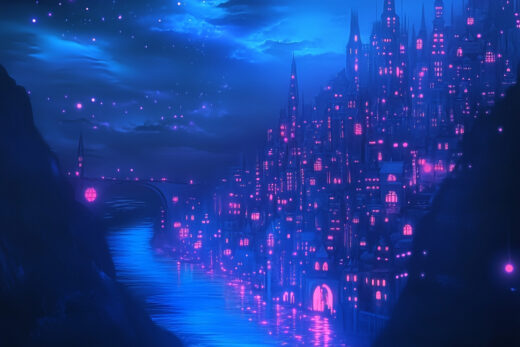 sref 526 | a city