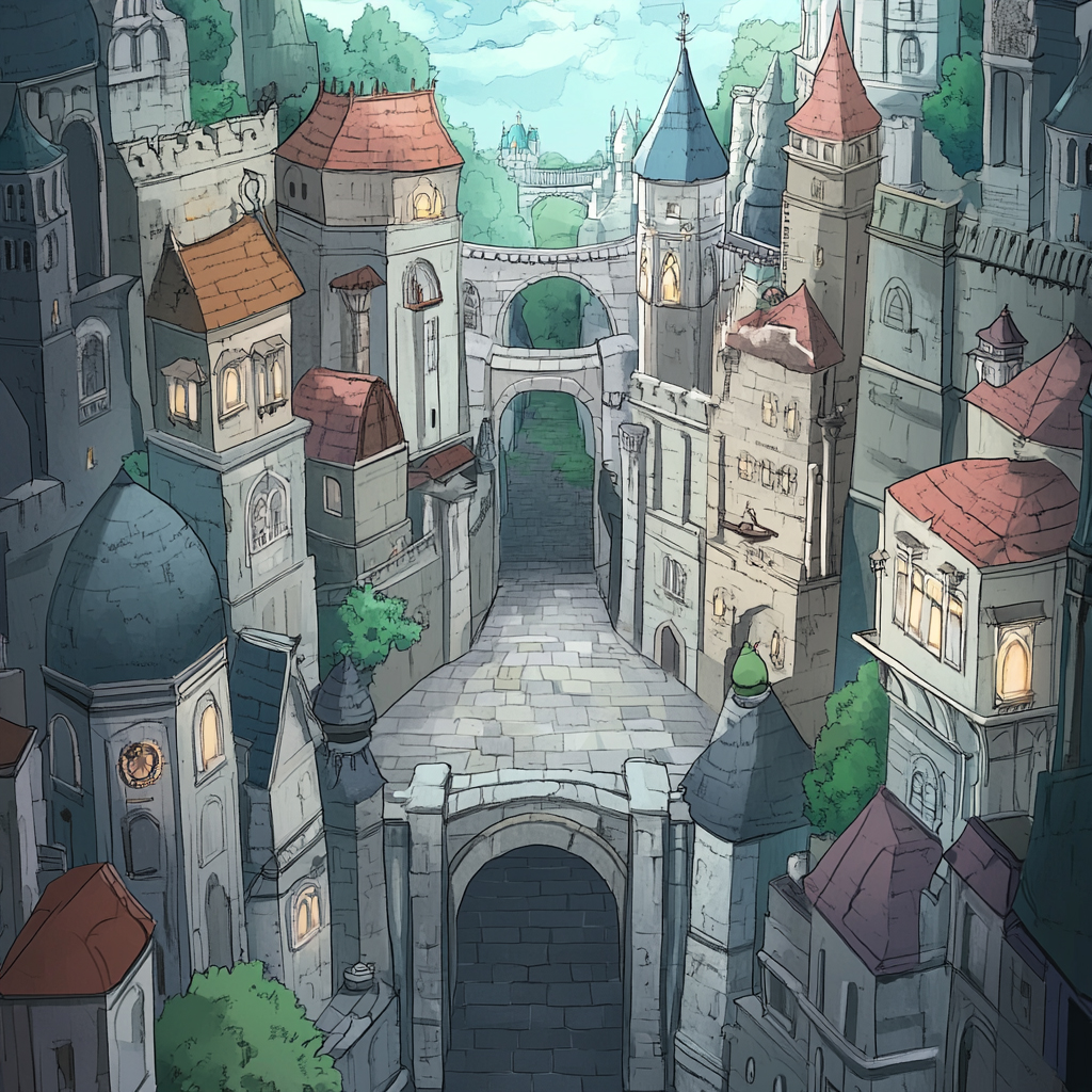 sref 535 | a city