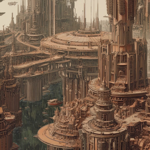 sref 544 | a city