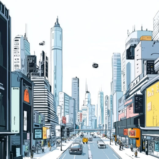 sref 574 | a city