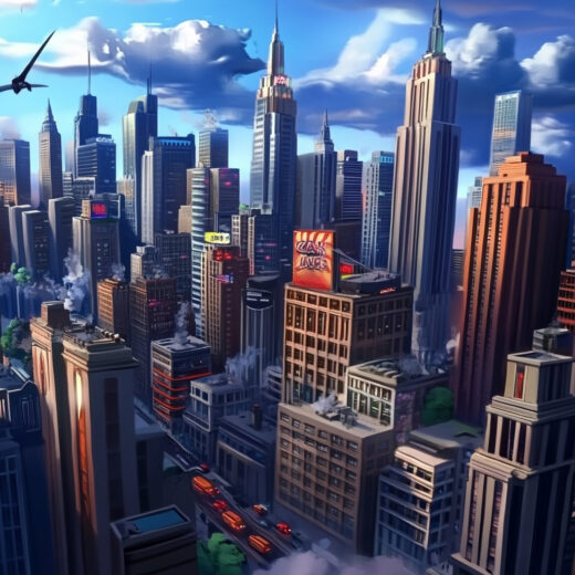 sref 585 | a city