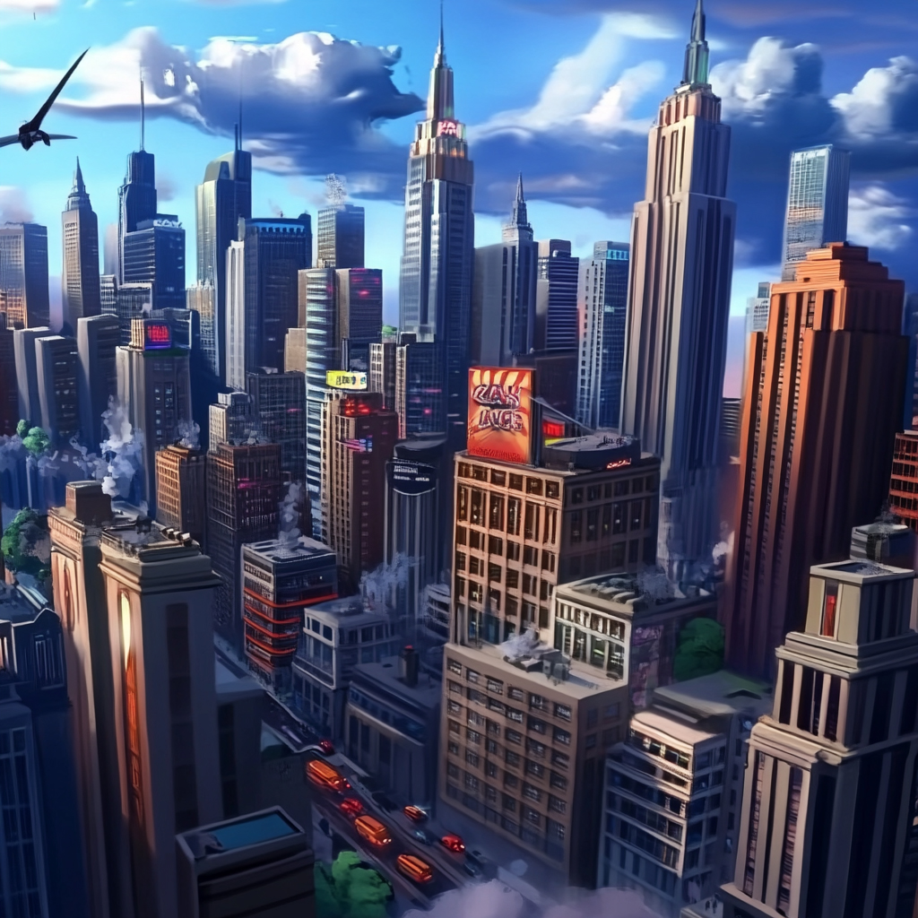 sref 585 | a city