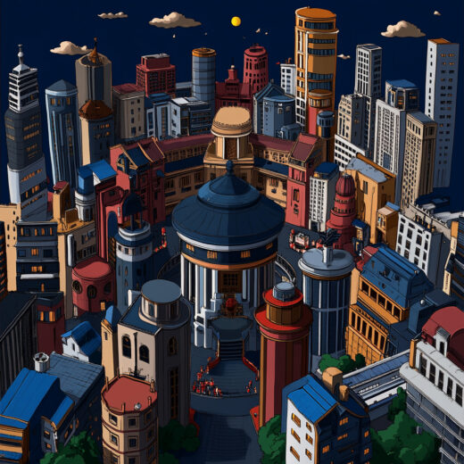 sref 652 | a city