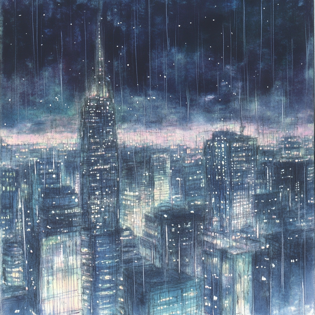 sref 672 | a city