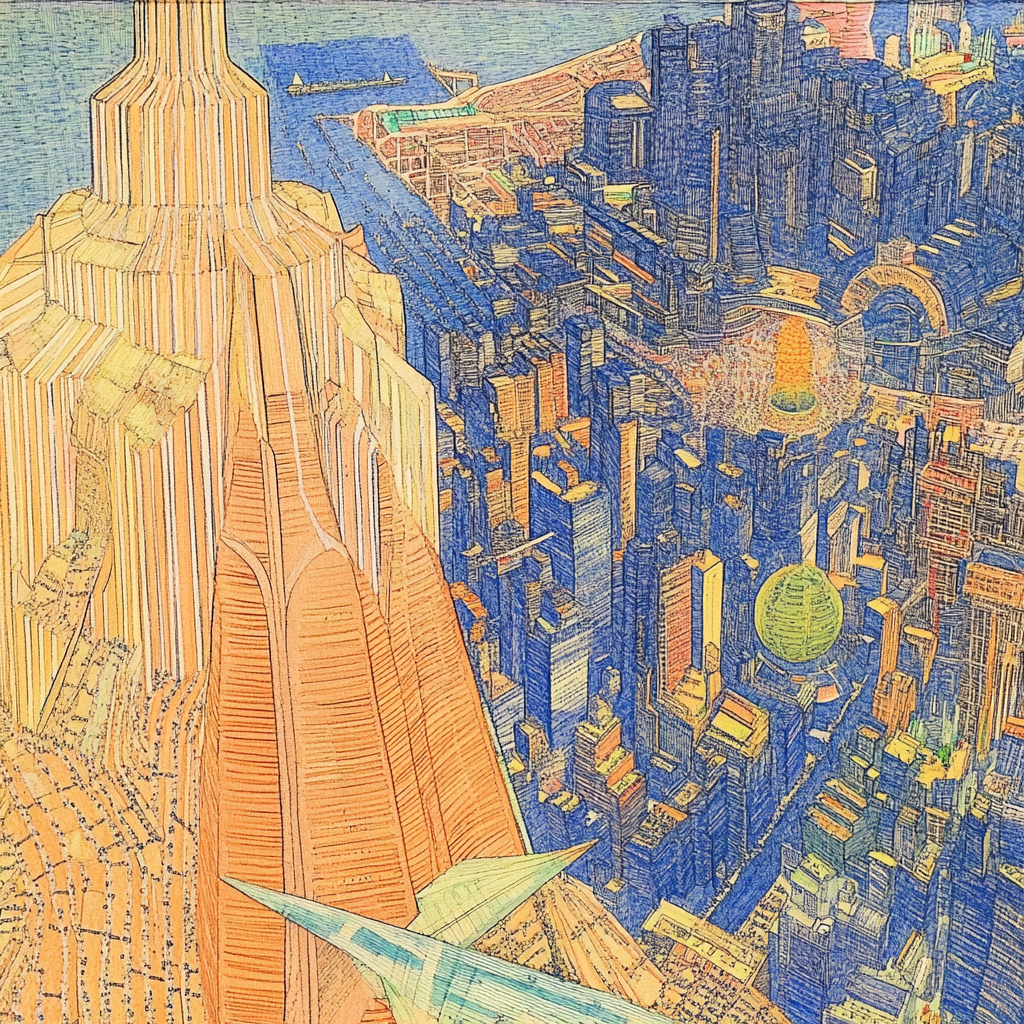 sref 712 | a city