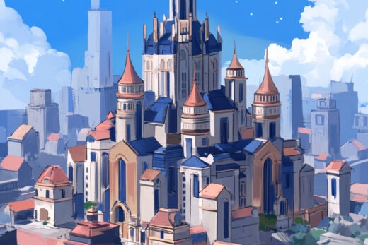 sref 722 | a city