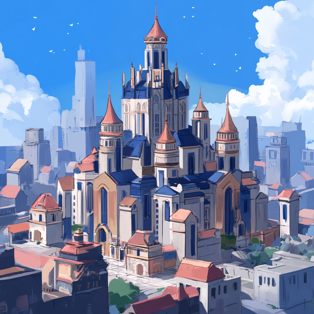 sref 722 | a city