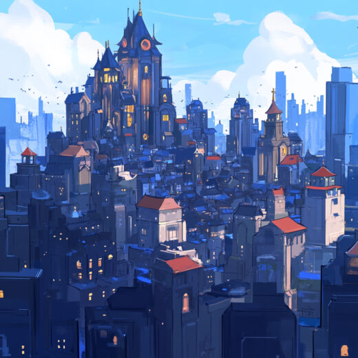 sref 722 | a city