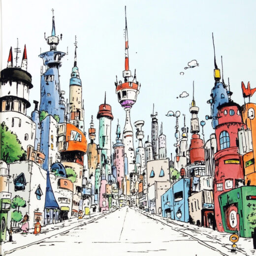 sref 736 | a city