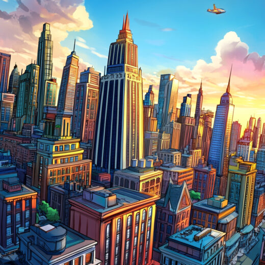sref 746 | a city
