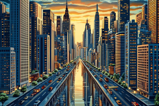 sref 780 | a city