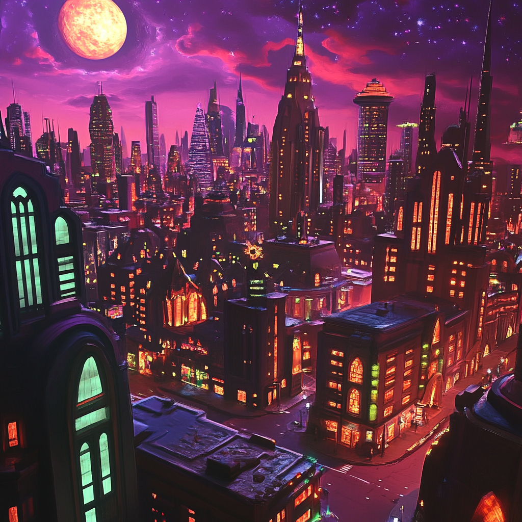 sref 7 | a city