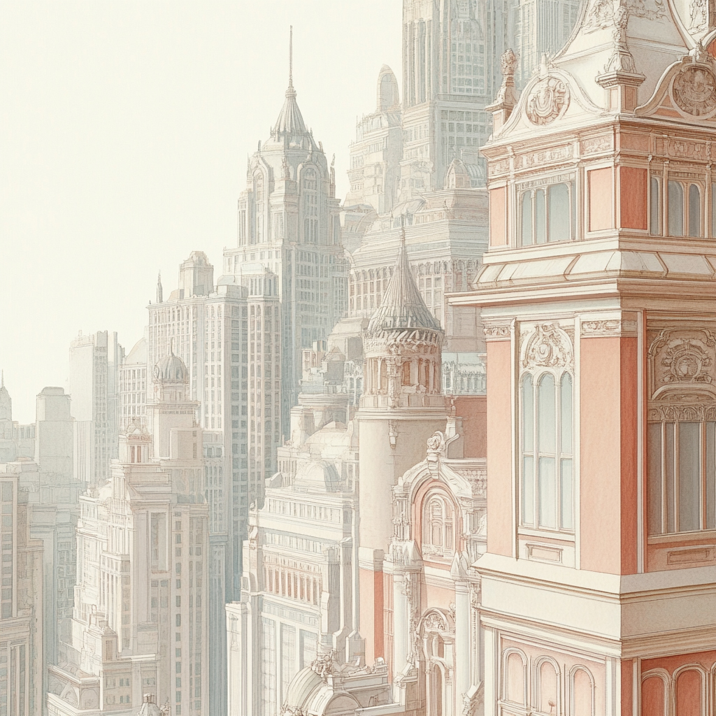 sref 811 | a city