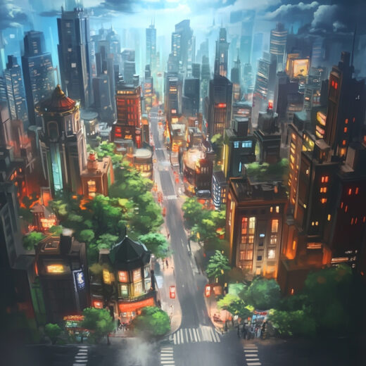 sref 815 | a city