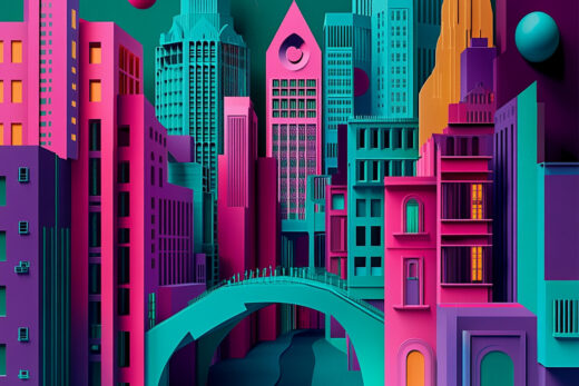 sref 832 | a city