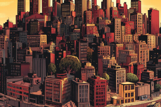 sref 833 | a city