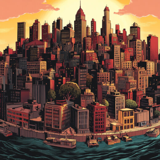 sref 833 | a city