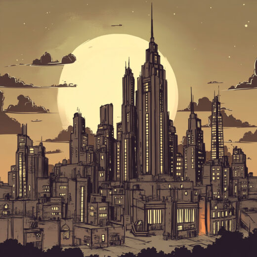 sref 844 | a city