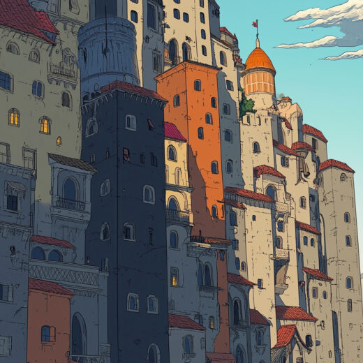 sref 856 | a city