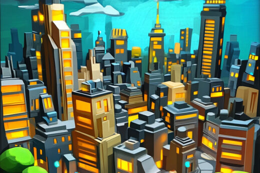 sref 857 | a city