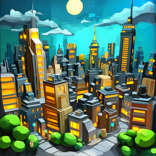 sref 857 | a city