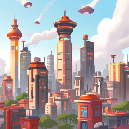 sref 873 | a city