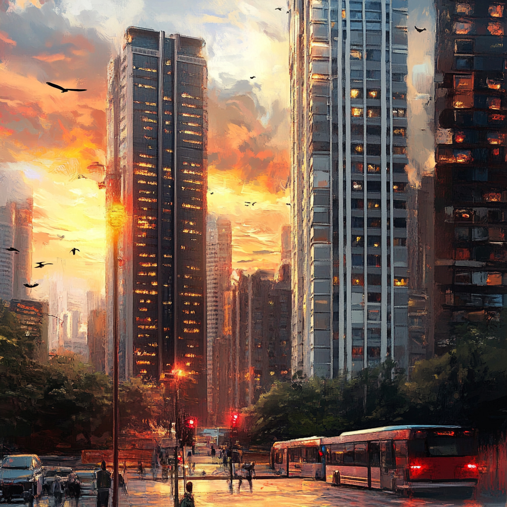 sref 883 | a city